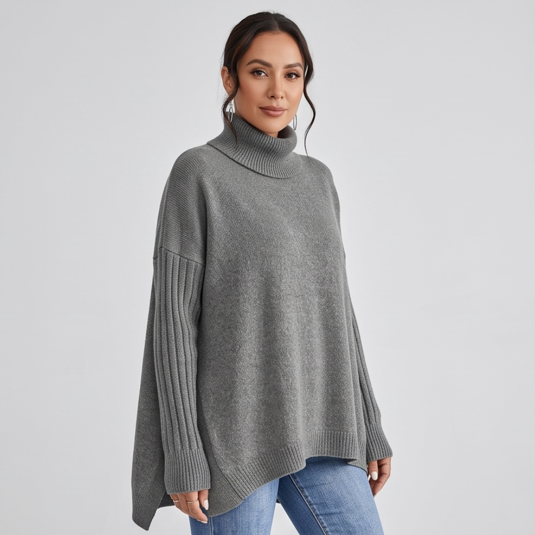 JANA | Turtleneck jumper with loose fit
