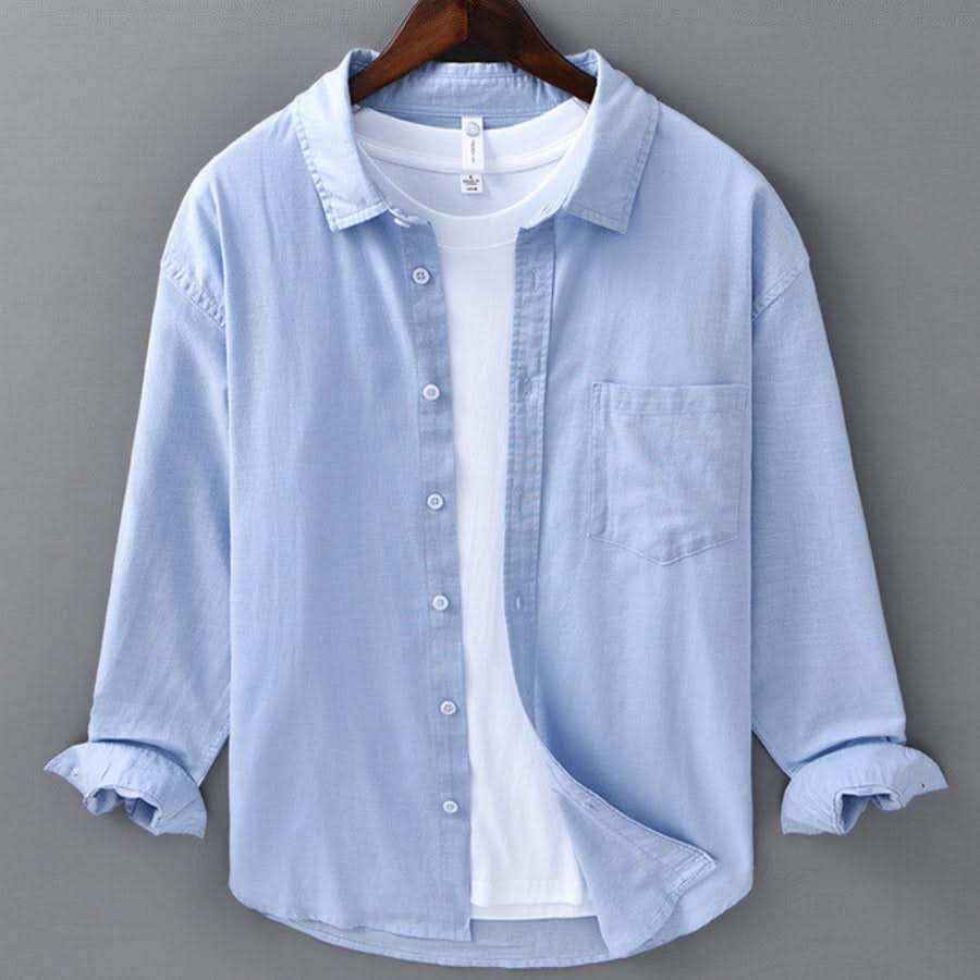 MARINER | Linen shirt with chest pocket
