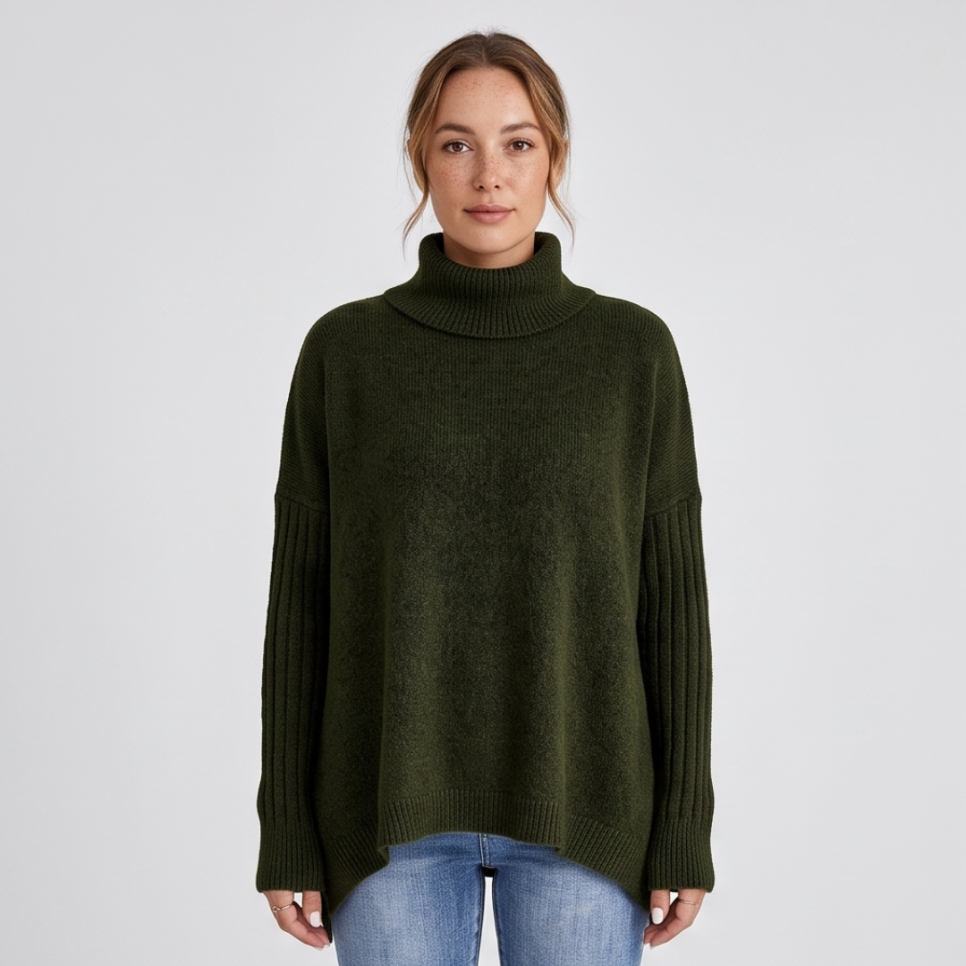 JANA | Turtleneck jumper with loose fit