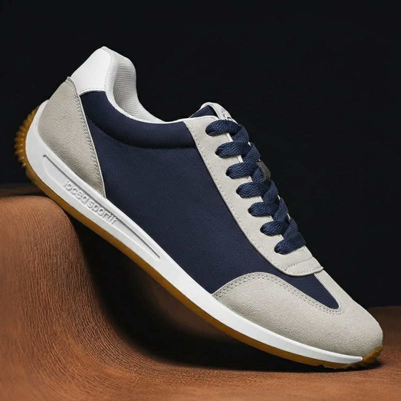 LYON | Retro sneaker with suede panels