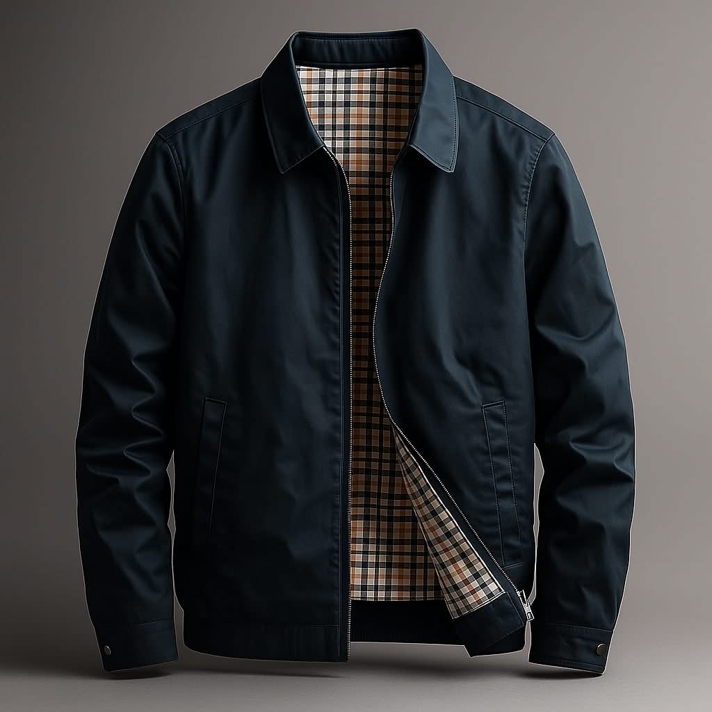 CALLUM | Utility jacket with plaid lining