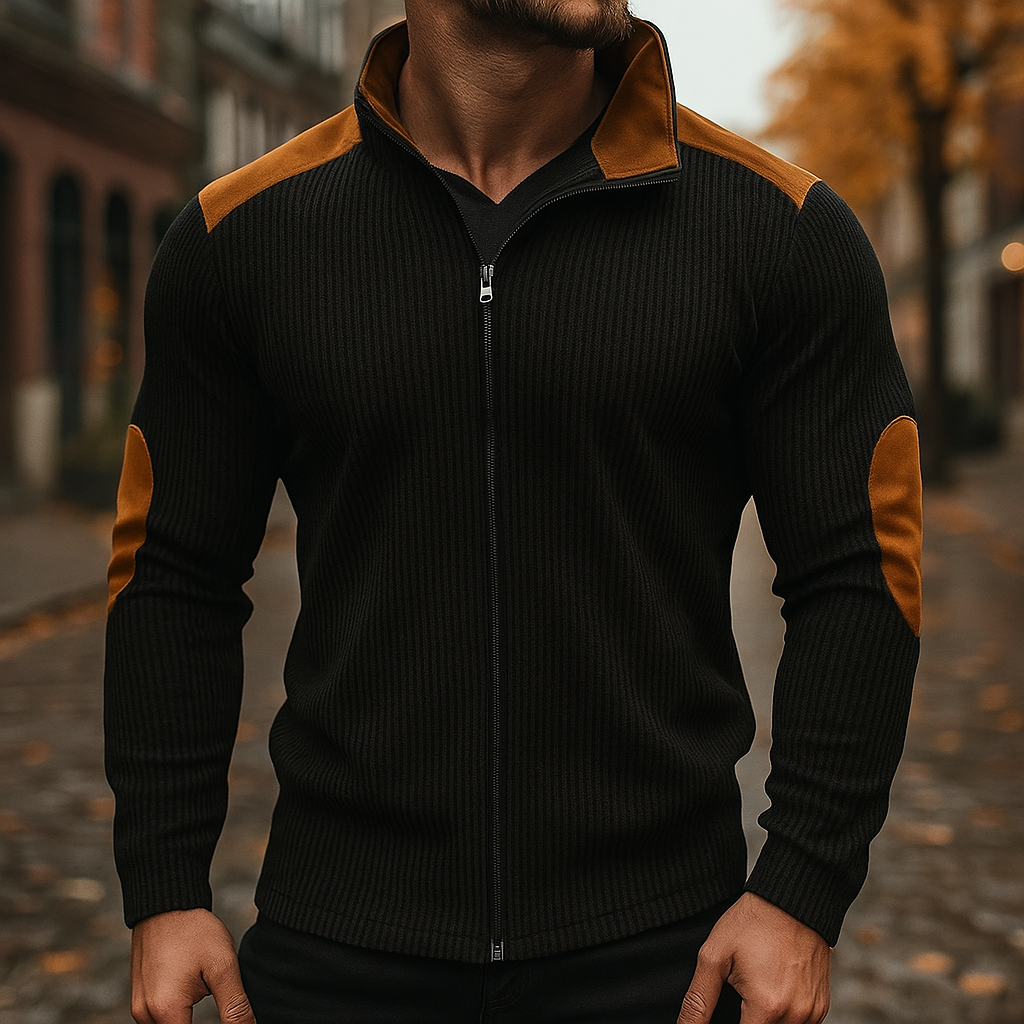 FIORENT | Velvet jacket with leather accents