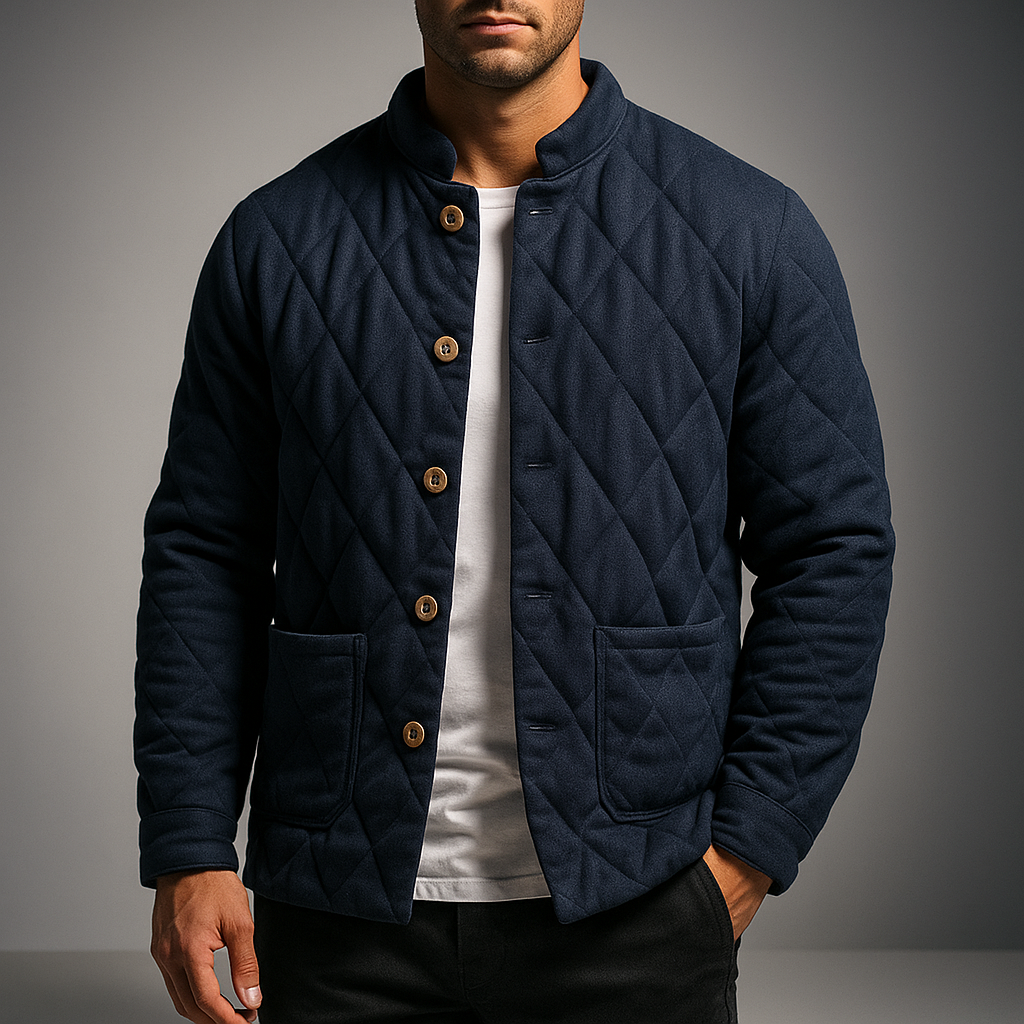 KINGSLEY | Quilted jacket with button front