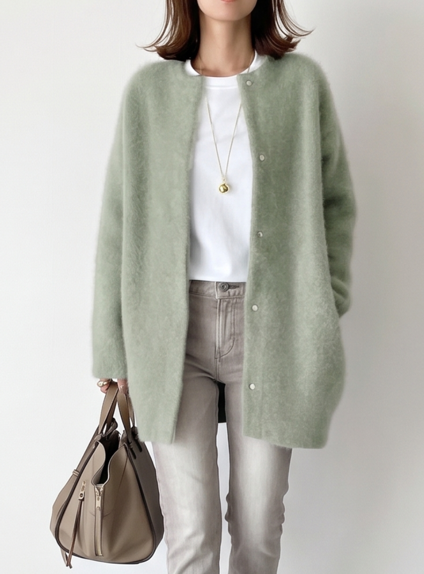 CHARLOTTE | Long cashmere cardigan