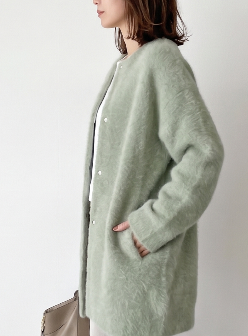 CHARLOTTE | Long cashmere cardigan