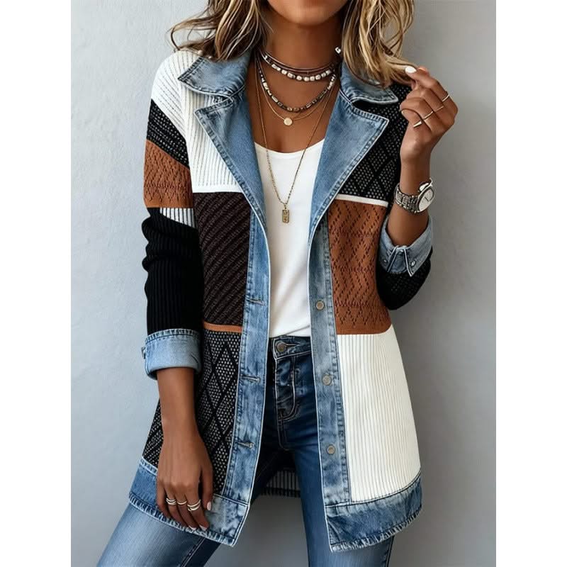 STELLA | Jacket with denim trim