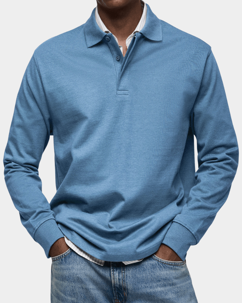 RIVERTON | Polo shirt with textured knit