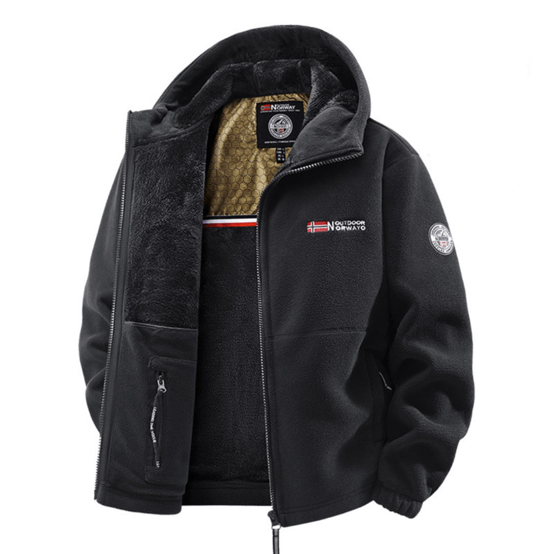 ASHWICK | Fleece jacket with quilted lining