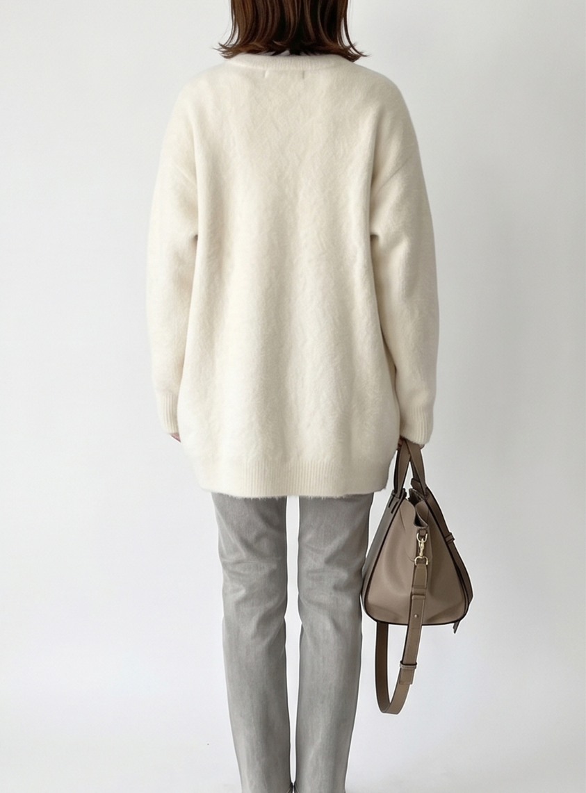 CHARLOTTE | Long cashmere cardigan