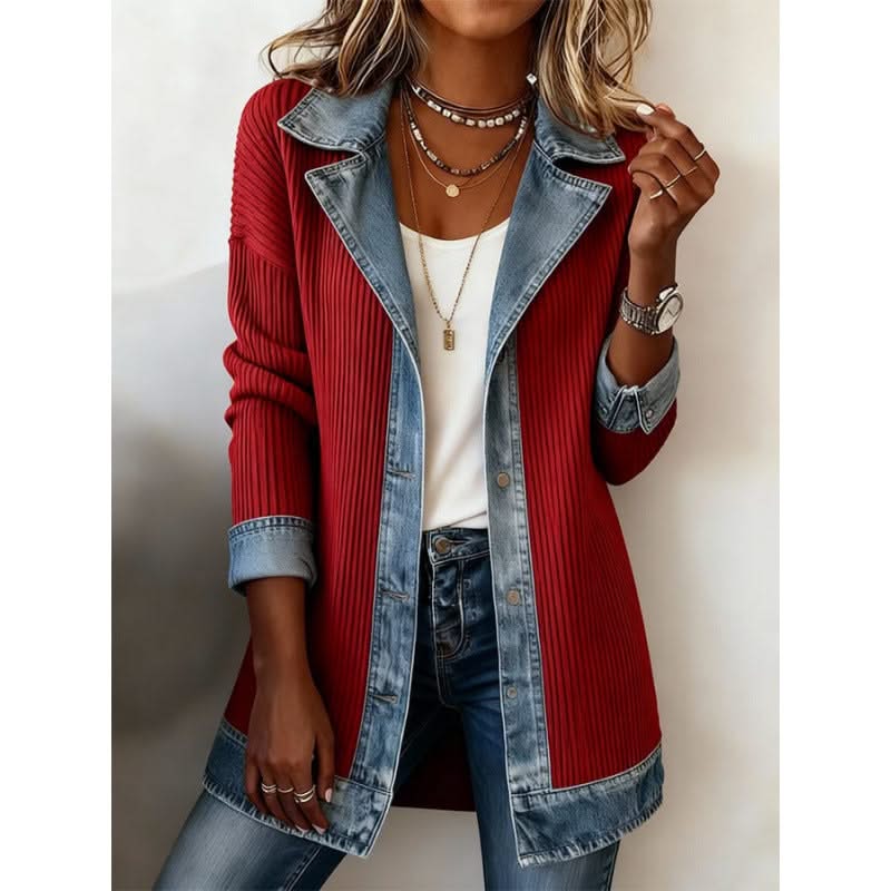 STELLA | Jacket with denim trim