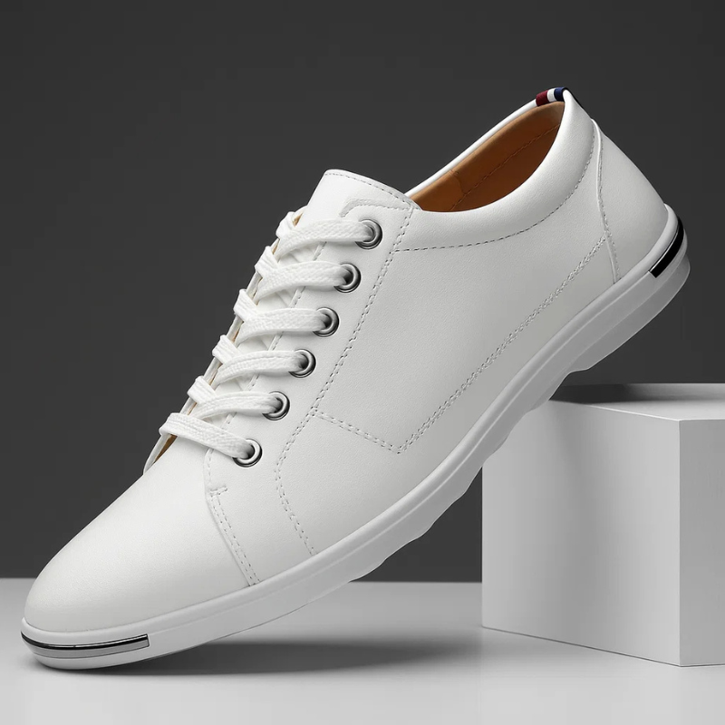 GRAYSON | Leather sneaker with cushioned insole