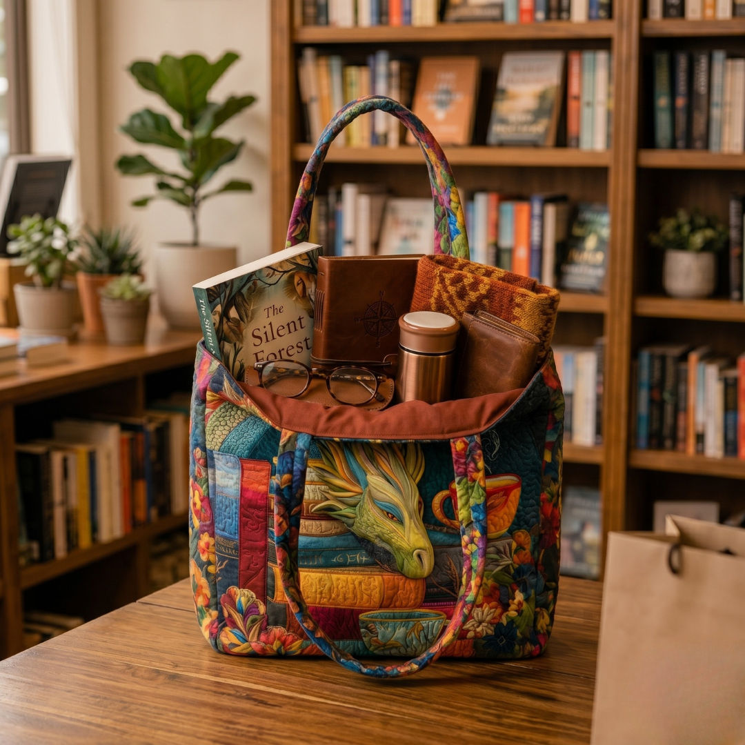 DRAGON | Tote bag with dragon print
