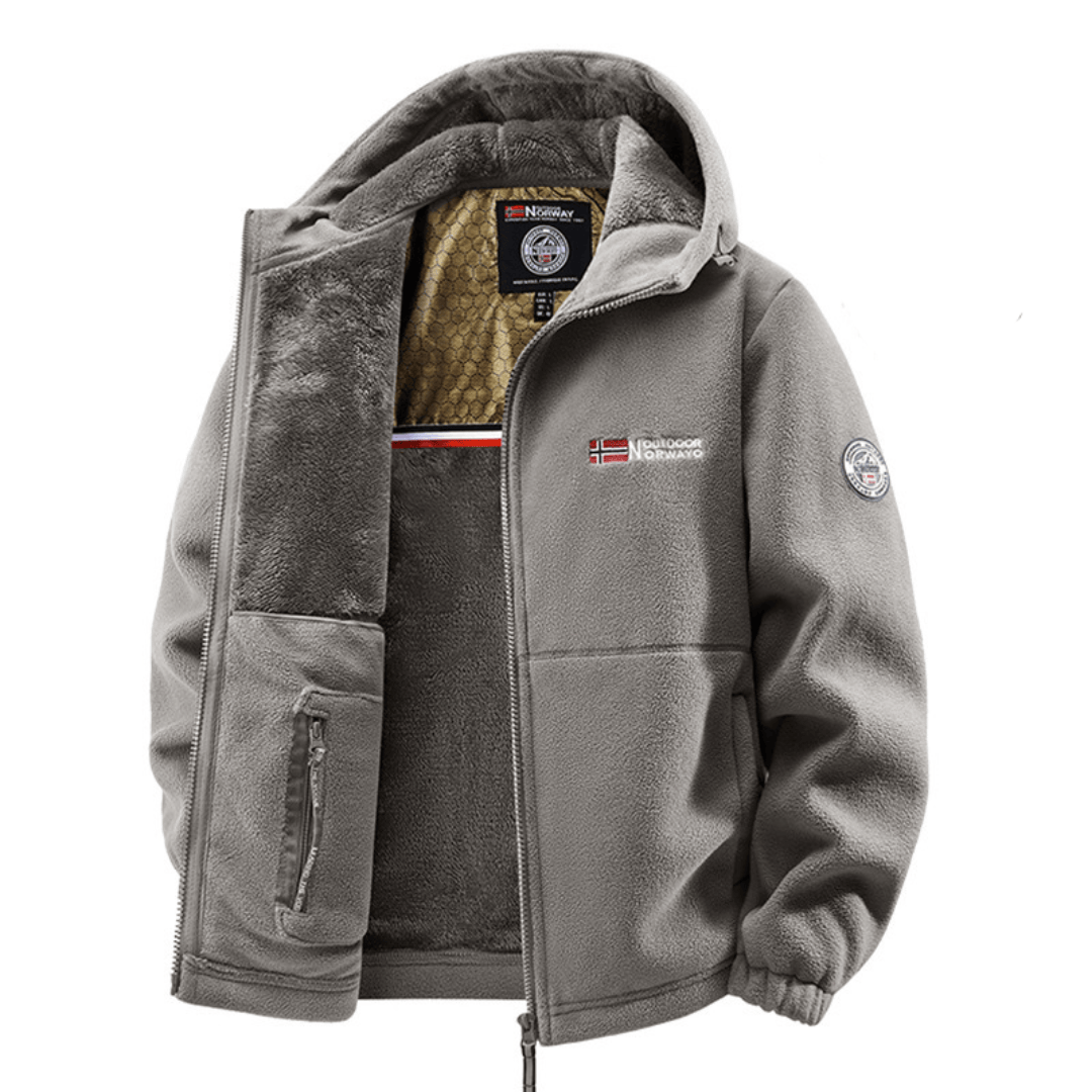 ASHWICK | Fleece jacket with quilted lining