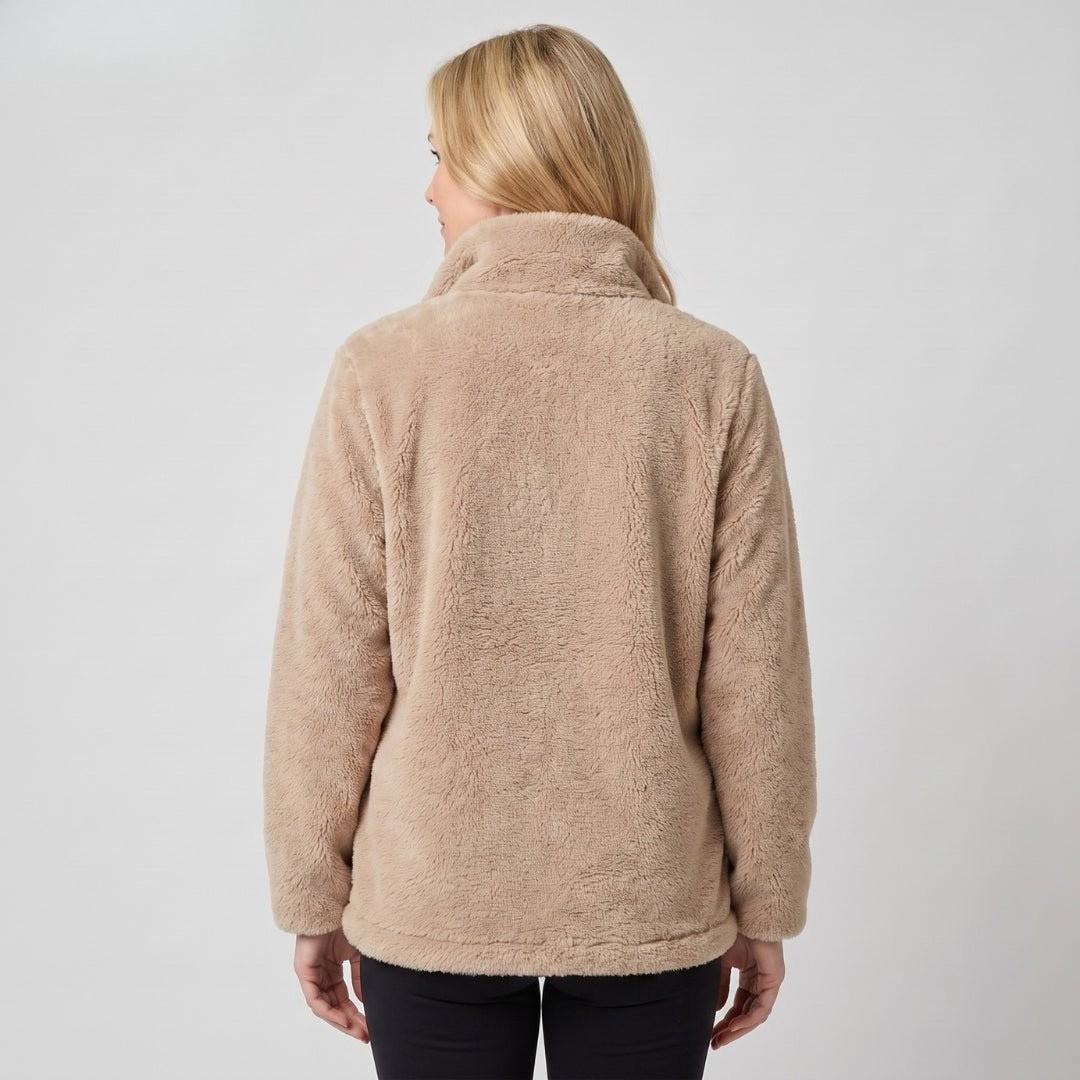 LARA | Plush jacket with zip-up front