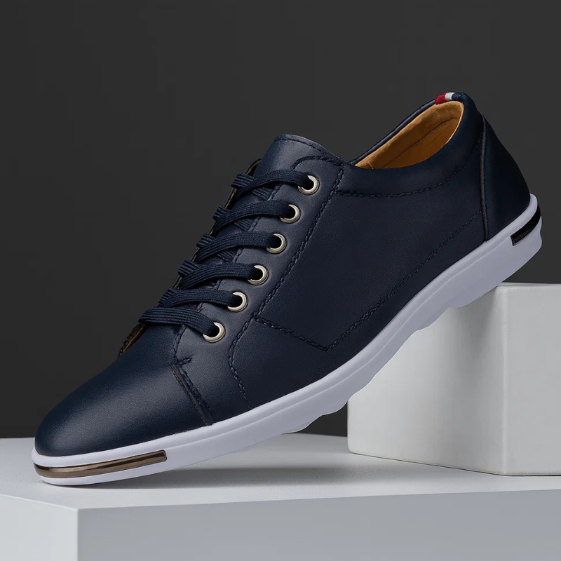 GRAYSON | Leather sneaker with cushioned insole