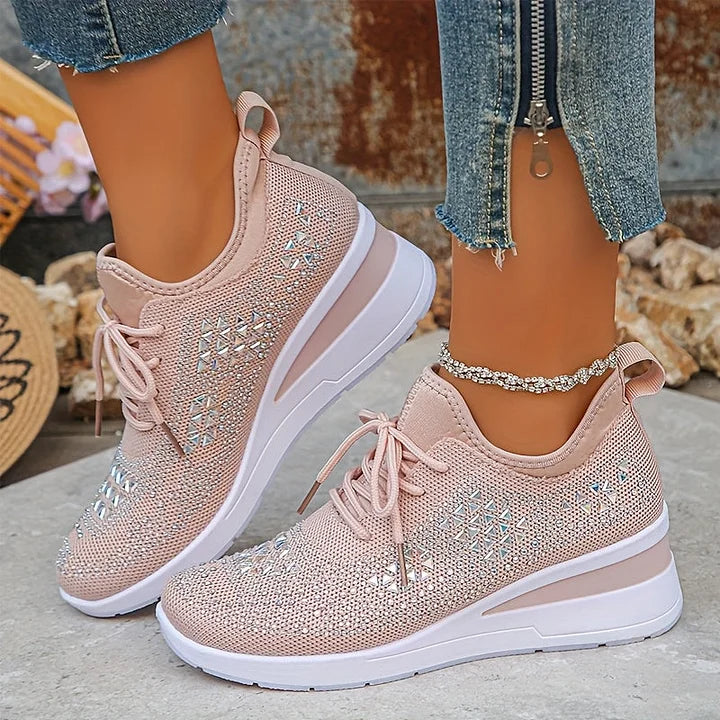 BONNIE | Orthopedic sneakers with rhinestone detail