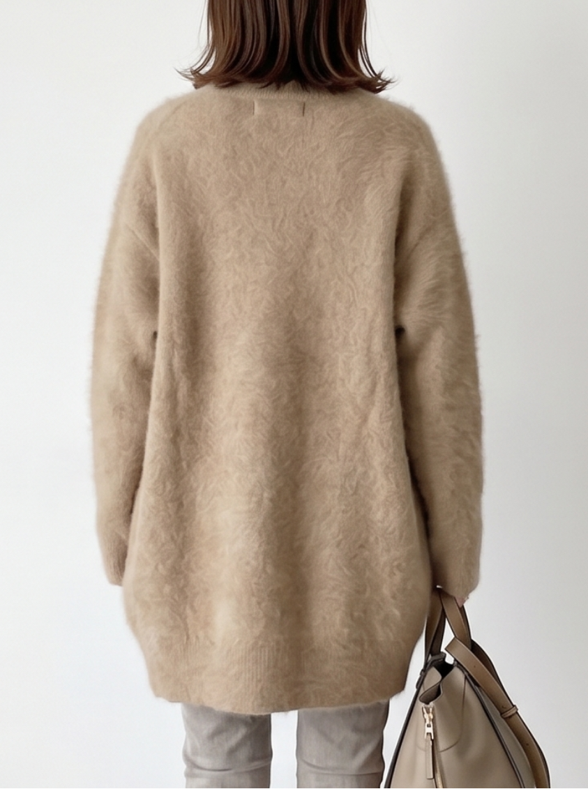 CHARLOTTE | Long cashmere cardigan