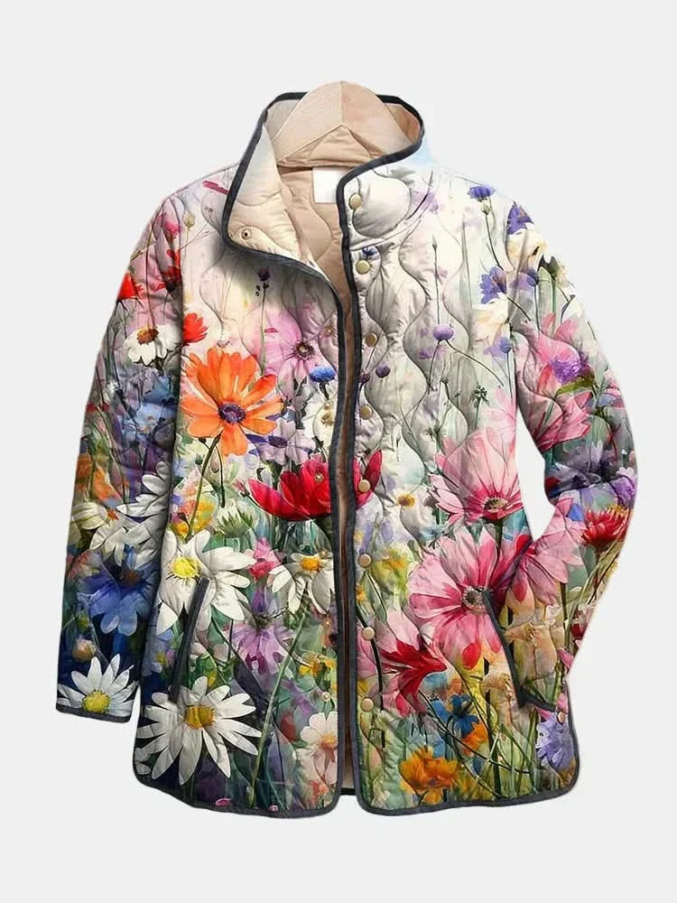 MIRA | Quilted jacket with floral print