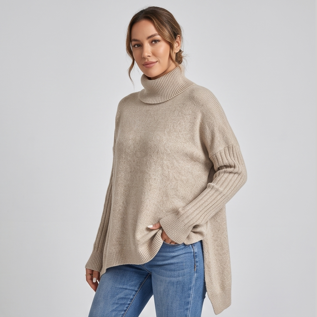 JANA | Turtleneck jumper with loose fit