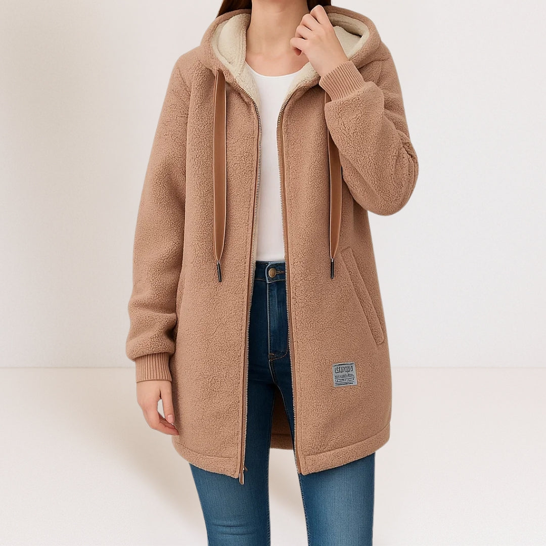 PHOEBE | Fleece jacket with hood