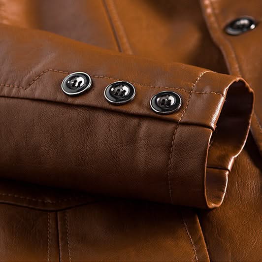 ALESSANDRO | Leather blazer with tailored fit
