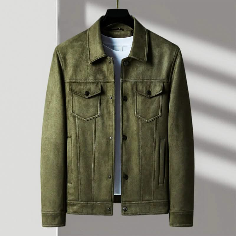 BEVERLY | Suede jacket with retro collar