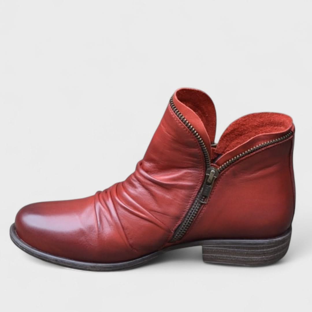 MELINDA | Leather boots with orthopedic sole