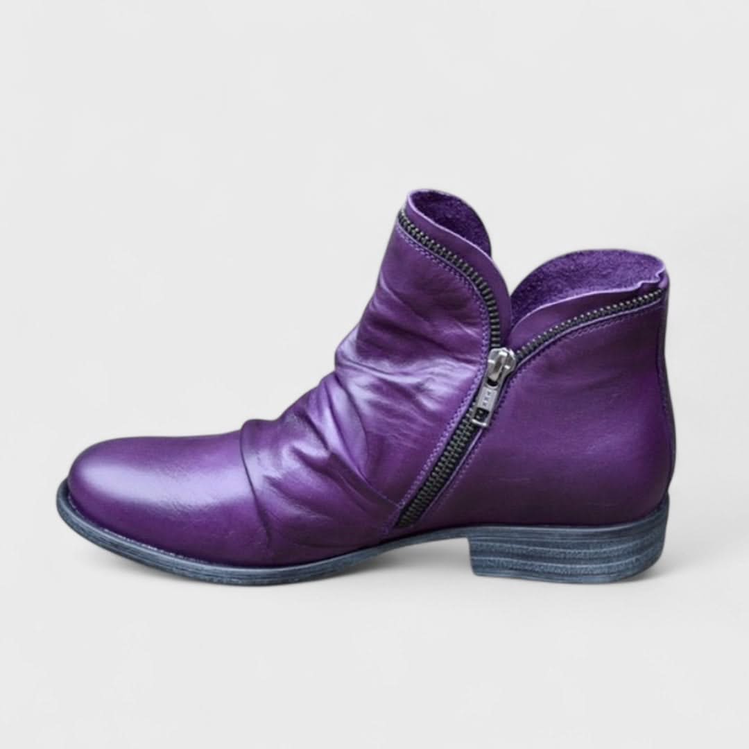 MELINDA | Leather boots with orthopedic sole