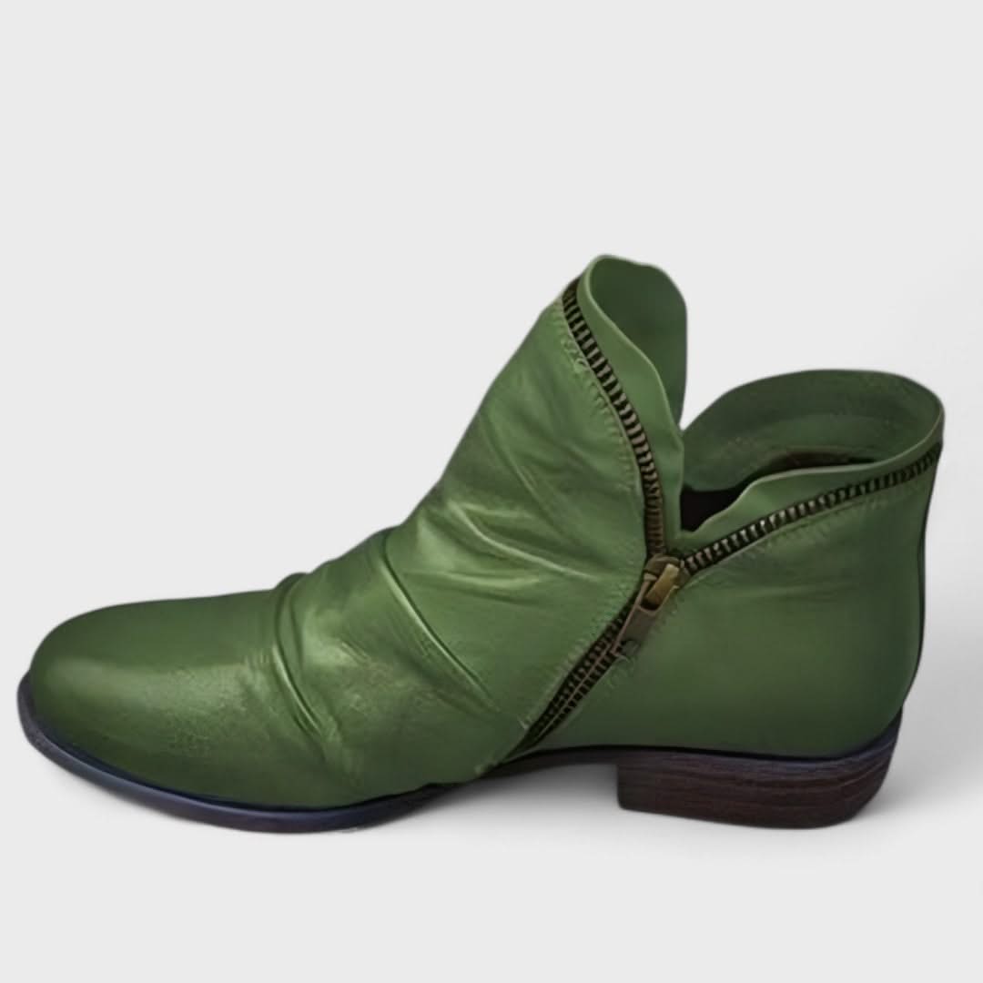 MELINDA | Leather boots with orthopedic sole