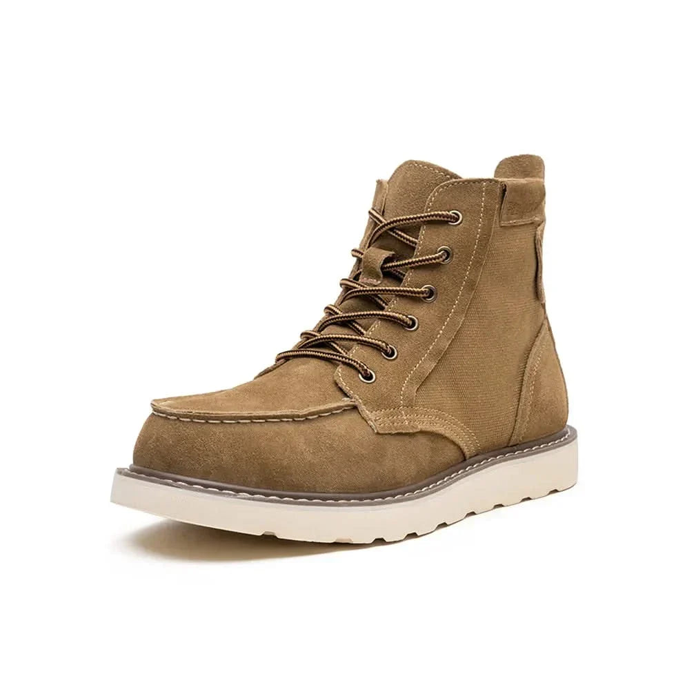 BRENDON | Boots with moc toe construction