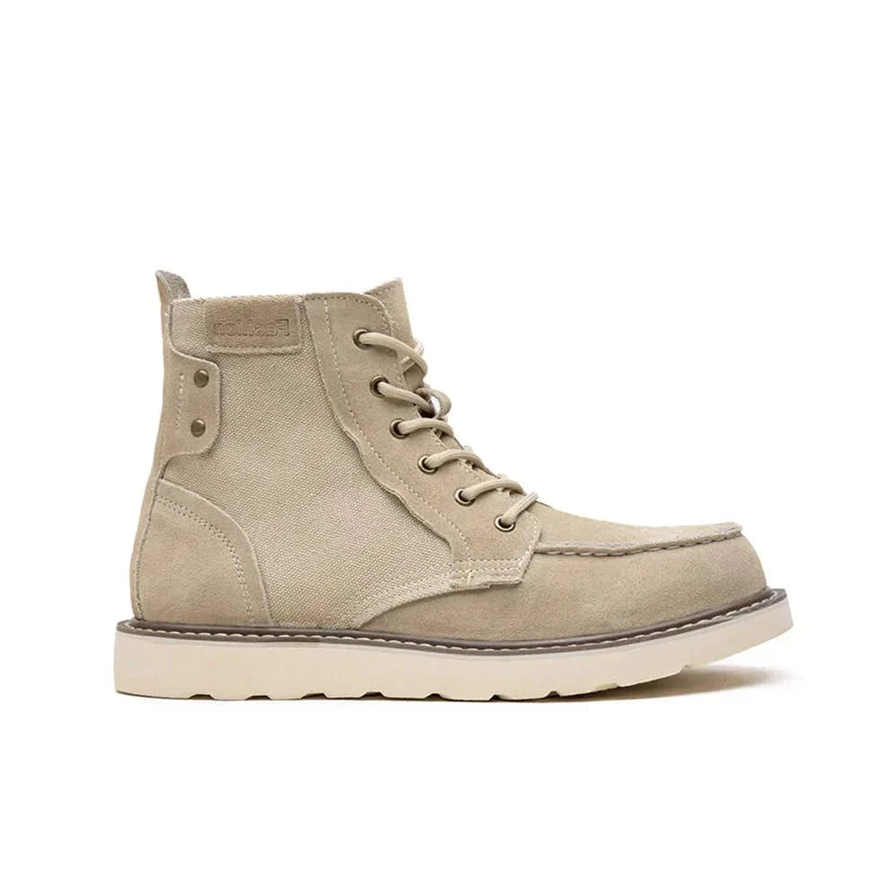 BRENDON | Boots with moc toe construction
