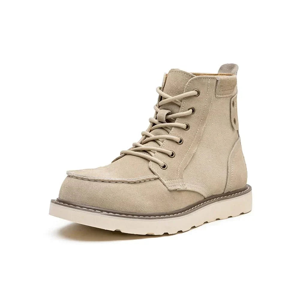 BRENDON | Boots with moc toe construction