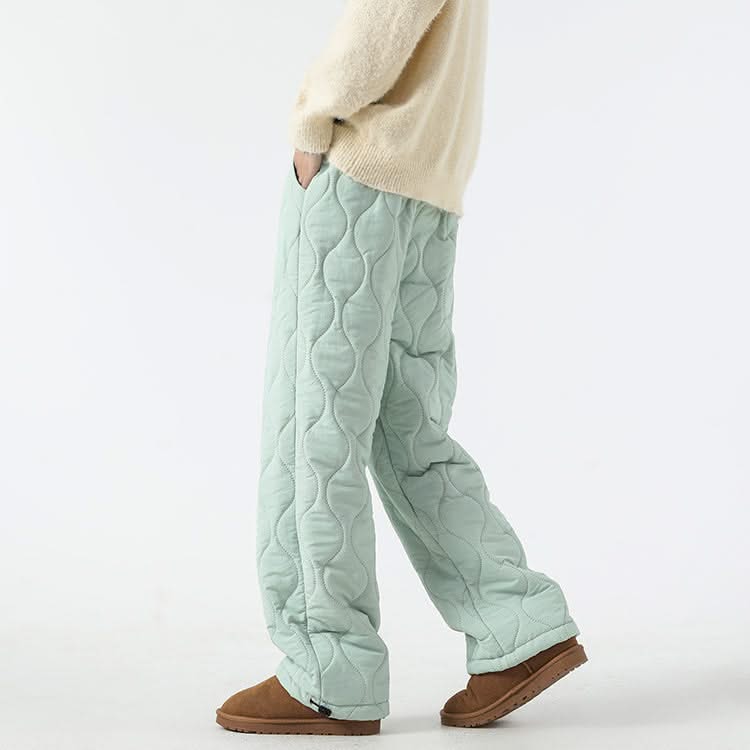 SIENNA | Wide-leg pants with quilted finish