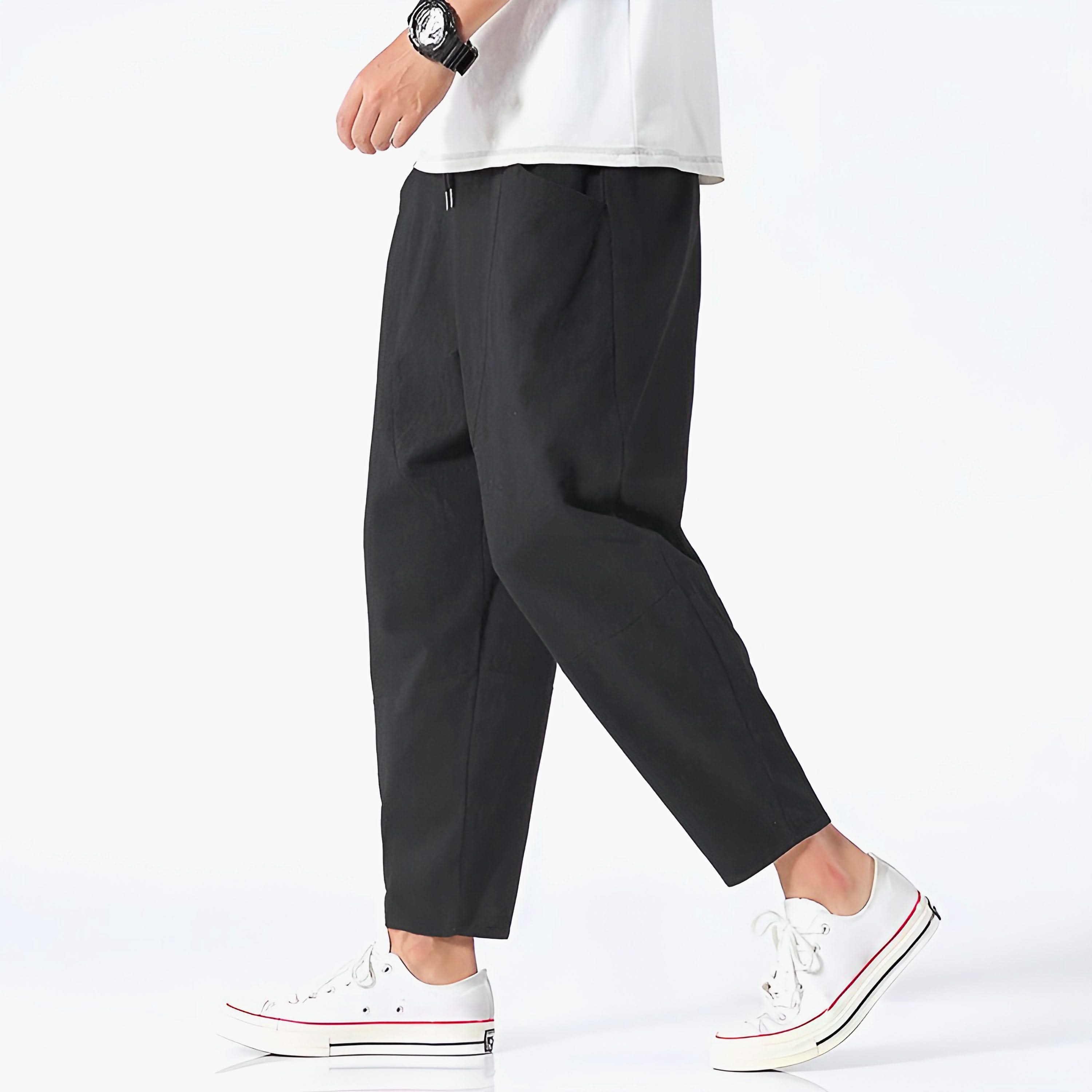 RILEY | Cropped pants with drawstring waist
