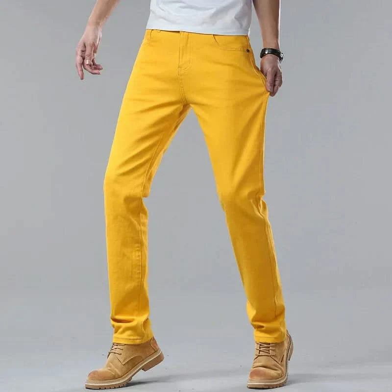 SARTORI | Stretch denim pants with colour