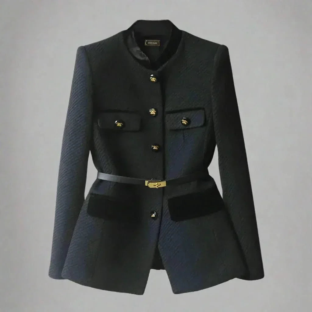 SANSA | Wool-blend jacket with buttoned closure