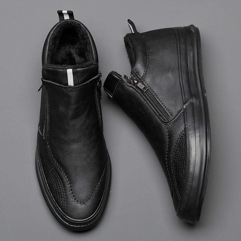 MORGAN | Leather sneakers with plush lining