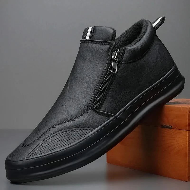 MORGAN | Leather sneakers with plush lining