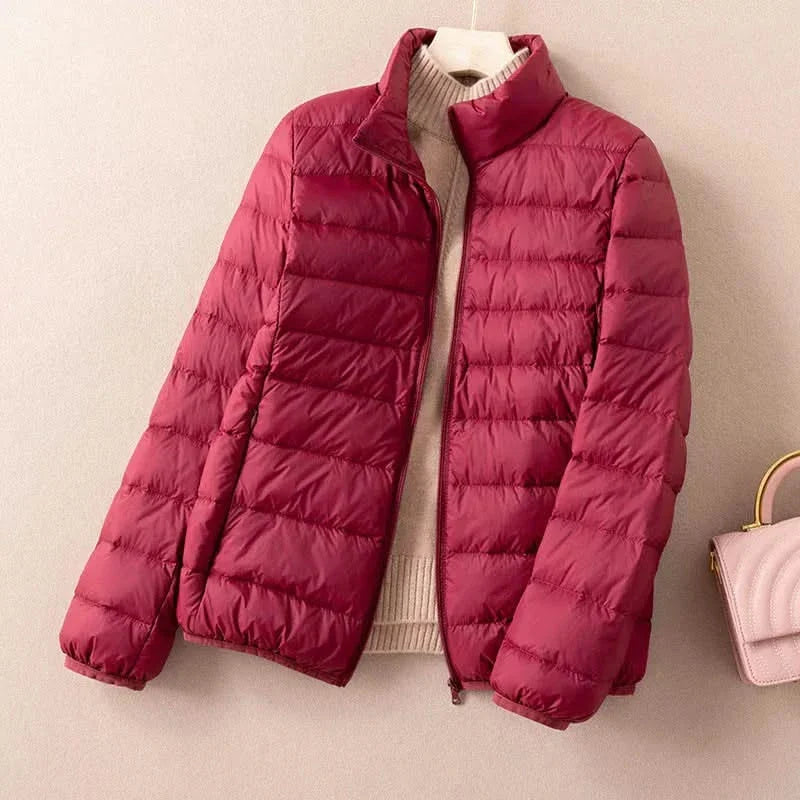 FREYA | Down jacket with stand collar