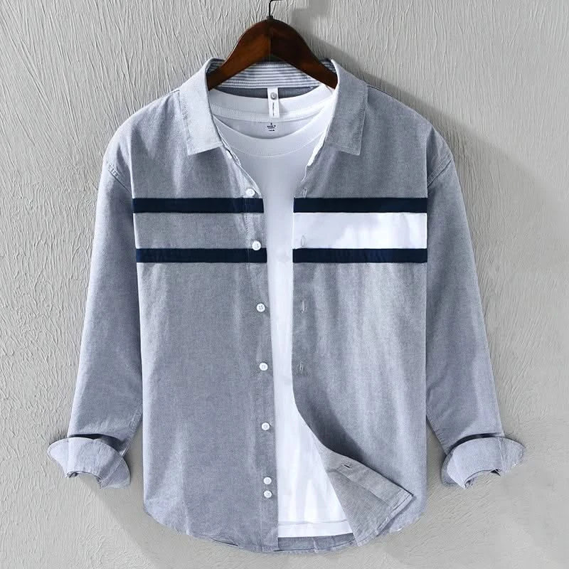 TOMMY | Shirt with contrast stripe panel