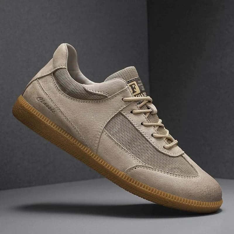 CALVINO | Leather sneaker with stitch detailing