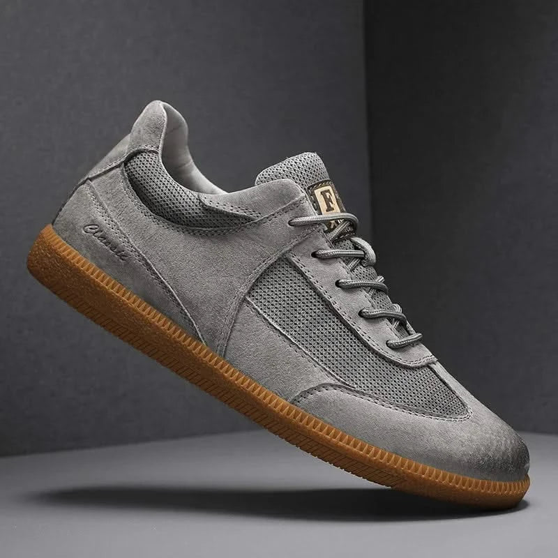 CALVINO | Leather sneaker with stitch detailing