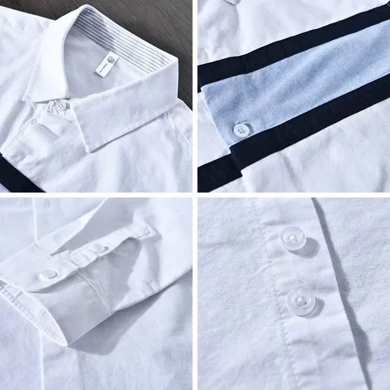 TOMMY | Shirt with contrast stripe panel
