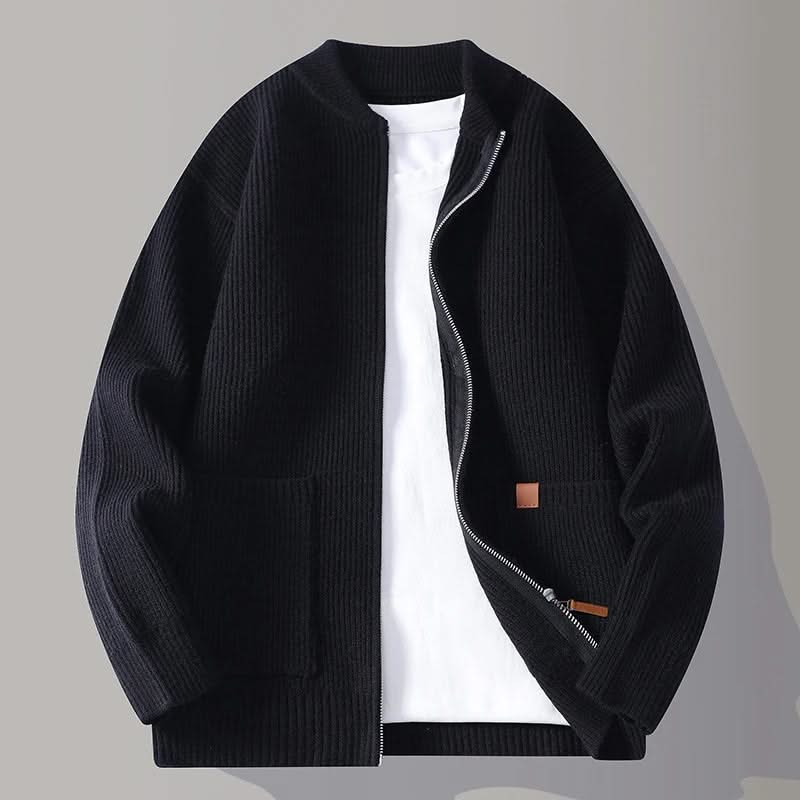 NOVA | Ribbed knit jacket with zip front