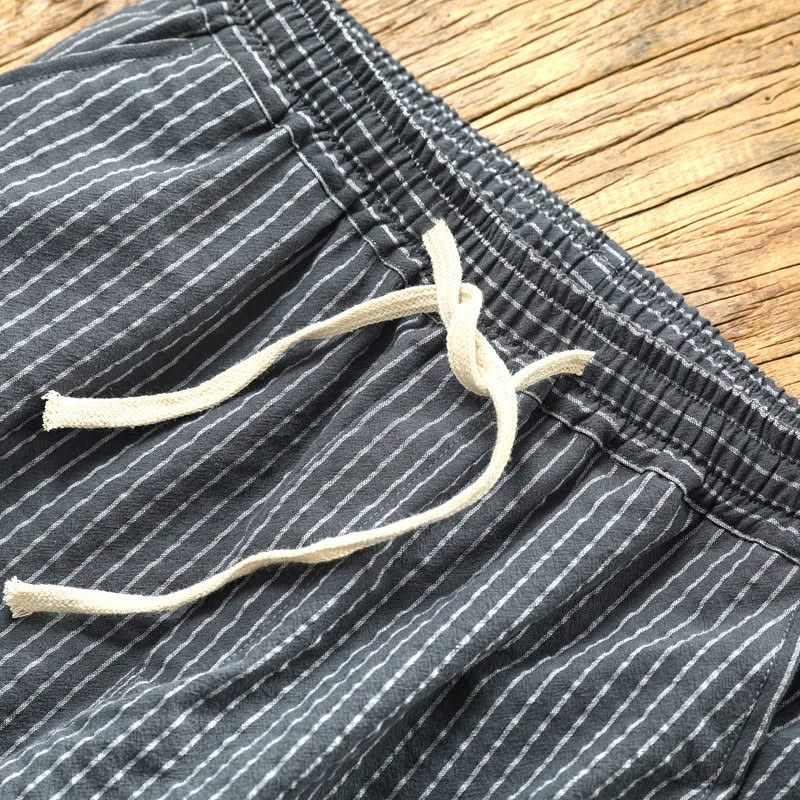 ROCCO | Linen pants with pinstripe
