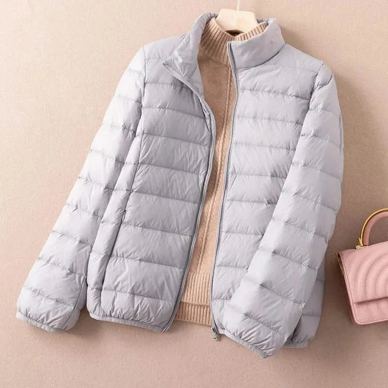 FREYA | Down jacket with stand collar