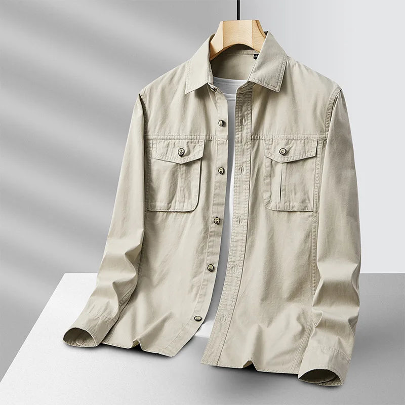CORBIN | Overshirt with utility chest pockets