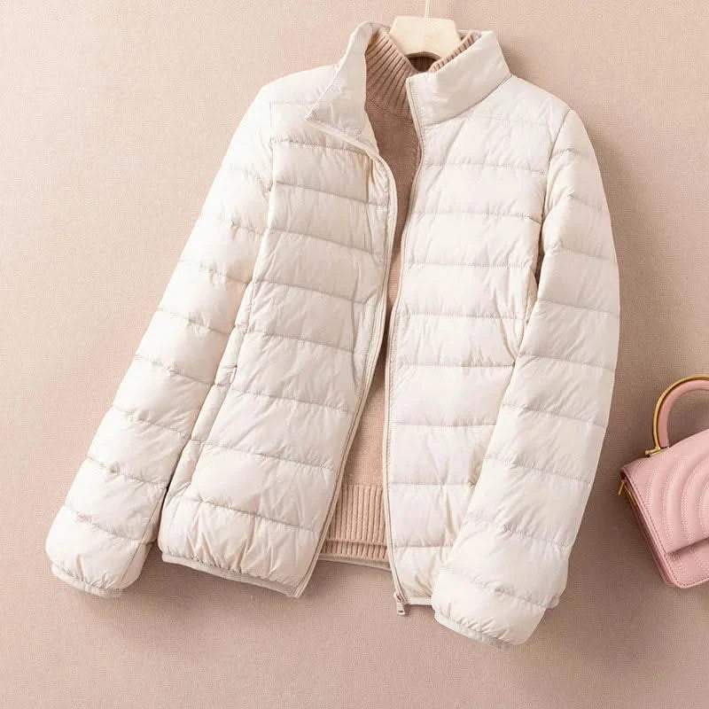 FREYA | Down jacket with stand collar