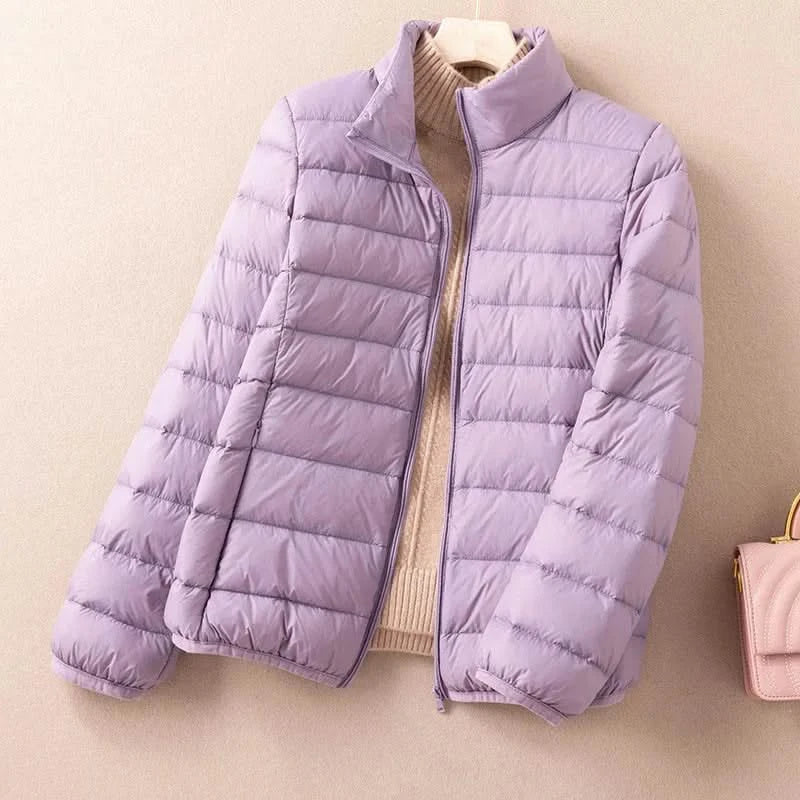 FREYA | Down jacket with stand collar
