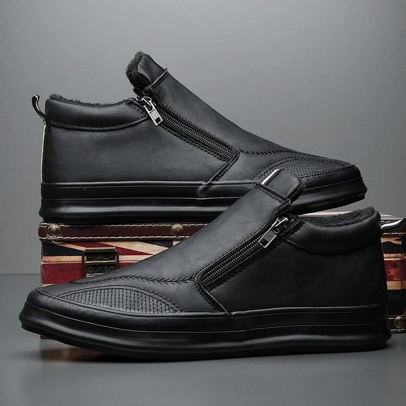 MORGAN | Leather sneakers with plush lining